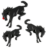 3pcs/set Ford Bronco Horse Logo Metal Car Rear Sticker Auto Body Side Fender Emblem Badge Decal
