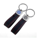 Volkswagen VW Carbon Fiber Car Keychain Pendant Key Chain Holder