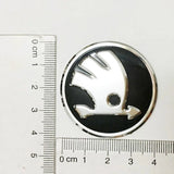 42mm Skoda Aluminum Alloy Car Steering Wheel Sticker