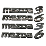 Mazda 2 3 6 8 Letter ABS Car Rear Sticker Decal Auto Trunk Emblem Badge