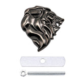 Peugeot Lion Head Logo Metal Car Front Grille Emblem Badge Decal