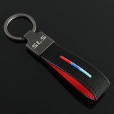 Mercedes Benz SLS Logo Suede Car Keyring