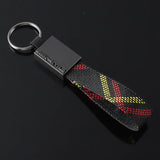 Mercedes Benz AMG Oxford Webbing Car Keychain Keyring