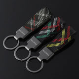 Volkswagen VW Phaeton Logo Oxford Webbing Car Keychain Pendant Key Chain Holder