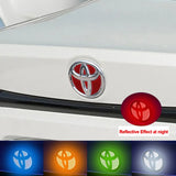 Reflective Decals Car Front Rear Emblem Sticker Decals for Toyota