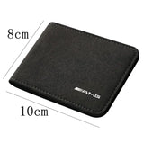 1pcs AMG Car Suede Driver License Holder Cover for Mercedes Benz W203 W204 W205 W211 W212 W213 W218 W463 W210