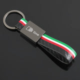 Audi Sline Logo Leather Car Keychain Keyring Pendant