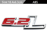 Ford 6.2L Logo Metal Car Rear Sticker Auto Body Side Fender Emblem Badge Decal