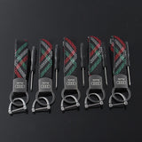 Audi Car Logo Oxford Webbing Keychain Key Ring Pendant