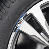 4pcs/set 9cm Mitsubishi Ralliart  Aluminum Alloy Car Wheel Rim Tyre Sticker