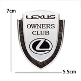 Lexus Metal Shield Car Rear Sticker Auto Window Emblem Badge Decal