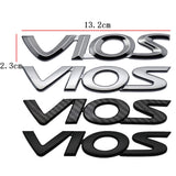 Car Rear Tail Trunk Emblem Sticker for Toyota VIOS Letter Decal Modified Badge Exterior Decoration Atuo Accessories