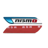 2pcs Nissan Nismo Logo Metal Car Side Sticker Emblem Badge Decal Auto Body Decoration