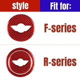 Carbon Fiber Car Steering Wheel Stickers Decoration for Mini Cooper