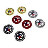 2PCS Jeep Lone Star Metal Car Rear Sticker Body Side Emblem Badge