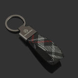 Mercedes Benz AMG Logo Oxford Webbing Car Key Chain Holder Keyring Pandant