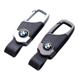 BMW Metal Leather Car Keychian Key Ring Holder