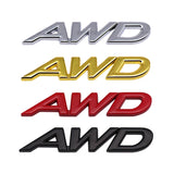 Mazda AWD Metal Car Trunk Sticker Decal Auto Rear Emblem Badge