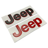 Jeep ABS Car Front Hood Emblem Badge Body Side Sticker Rear Decal