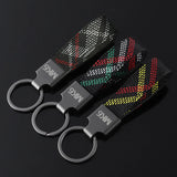Volkswagen VW MK6 Logo Oxford Webbing Car Keychain Pendant Key Chain Holder