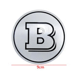 4Pcs 56/90mm Mercedes Benz Brabus Car Wheel Hub Sticker Decal