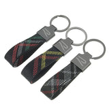 Volkswagen VW R Logo Oxford Webbing Car Keychain Pendant Key Chain Holder