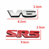 Car Trunk Badge Emblem Sticker for Toyota V6 RS5 Tundra Aygo Avensis Harrier Hiace Auto Whole Body Decal Exterior Accessories