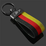 Audi S3 S4 S5 S6 S7 S8 RS3 RS4 RS5 RS6 RS7 RS8 Car Logo Nylon Webbing Keychain Pendant