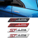 Ford ST line Logo Metal Car Rear Sticker Decal Auto Body Emblem Badge