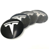 4pcs/set 56mm/65mm Tesla Car Wheel Center Hub Sticker Decal