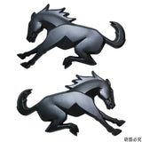 2pcs Ford Bronco Horse Logo ABS Car Body Side Sticker Emblem Badge Decal