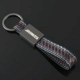 BMW M3 M5 Metal Leather Car Keychain Keyring Key Pendant