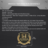 2PCS Honda Metal Car Rear Sticker Shield Trunk Emblem Badge Decal