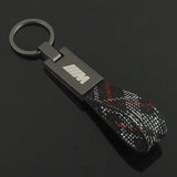 BMW M Power Metal Car Keychain Oxford Webbing Key Rings
