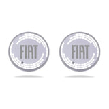 2pcs Fiat Logo Car Water Coasters 7-color LED Light Cup Mat Holder