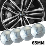 4pcs 65mm Lexus Car Wheel Center Hub Cap Sticker Decal