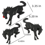 3pcs/set Ford Bronco Horse Logo Metal Car Rear Sticker Auto Body Side Fender Emblem Badge Decal