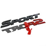 3D ABS Plastic Sport Logo Car Sticker Trunk Emblem Badge Door Decals for Highlander SUV C-HR Camry Corolla Auris Yaris