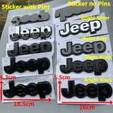 Jeep Logo ABS Car Rear Sticker Decal Letters Trunk Emblem Badge
