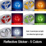 Reflective Decals Car Front Rear Emblem Sticker Decals for Toyota