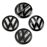 6R0 853 600A Car Front Grille Center Badge 117mm Rear Trunk Emblem 110mm for  Volkswagen VW Polo 2009-2013 Part Number 5G0 853 630H