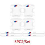 BMW M Power Epoxy Car Door Bowl Handle Anti-collision Protective Stickers Scratches Film