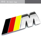 BMW M Power Metal Car Front Grille Emblem Rear Sticker