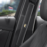 2pcs 33cm Chevrolet Logo Suede Car Seat Safety Belt Pads Shoulder Protection Cover