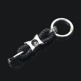 Mercedes Benz AMG Smart Apple Tree Logo Braided Rope Car Keychain Keyring
