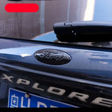 3pcs Stainless Steel Car Steering Wheel Sticker Auto Front Head Decal Rear Emblem Badge for Ford Focus Edge STline Territory Mondeo TAURUS Escort Everest Decoration