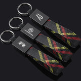 Volkswagen VW R Oxford Webbing Car Keychain Pendant Key Chain Holder