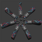 BMW X1 X2 X3 X4 X5 X6 X7 Logo Oxford Webbing Metal Car Keychain Keyring