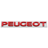 15.7x1.6cm Peugeot Metal Car Rear Sticker Decal Emblem Badge