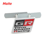 Car Grille Emblem Rear Decal for GR Toyo Gazoo Racing CHR Avalon Supra Corolla Rav4 Avensis Auris Yaris Head Trunk Badge